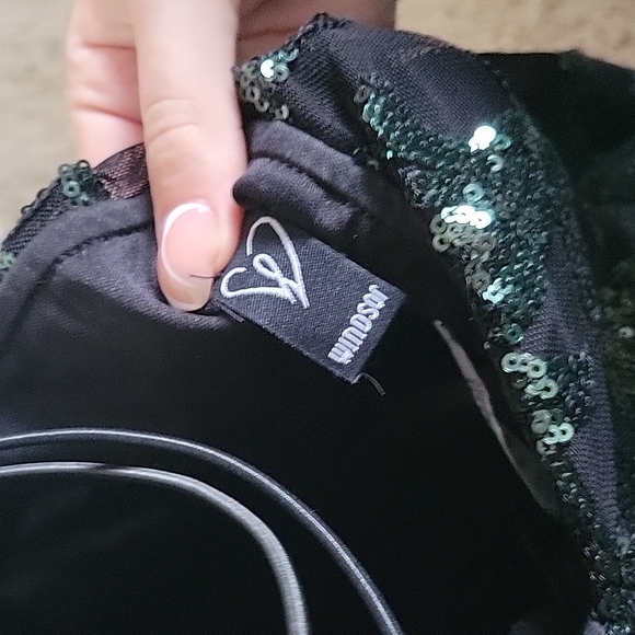 windsor karina hunter green homecoming dress - Picture 6 of 7